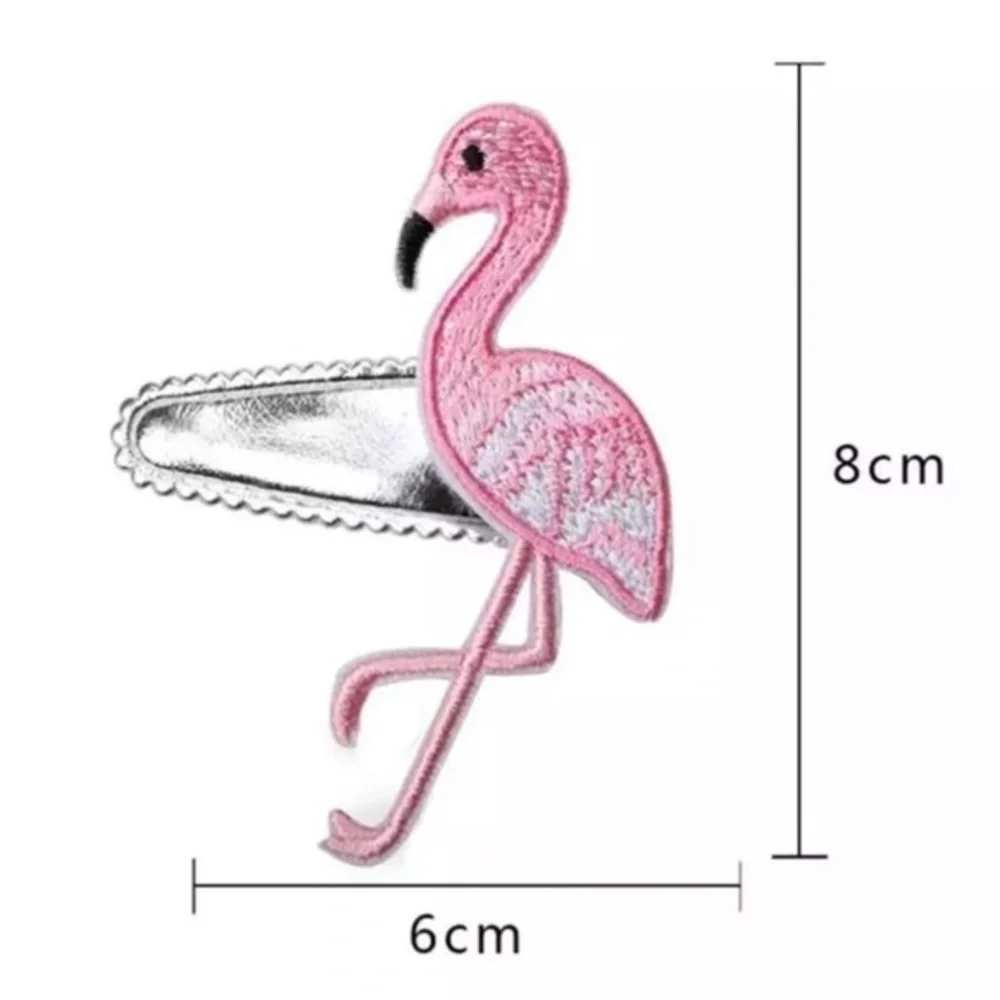 NEW Rainbow Unicorn & Flamingo Barrette Set NWT Princess Dressy